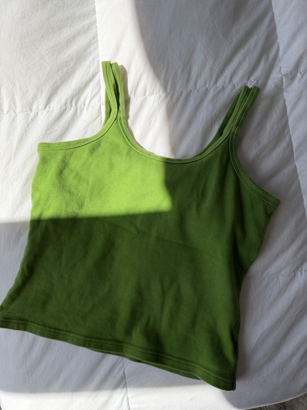 Energie Bright Green Double-Strap Tank Top